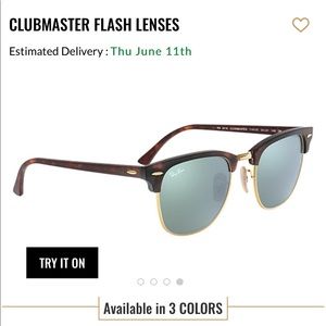 Ray-Ban Clubmaster Flash Lenses (Sunglasses)